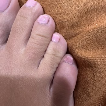 Holly and Hudson - Poor application and messed up nail polish from not letting the nails dry before they rushed us out of the salon!! - Nail Salons Near Me - Manhattan Beach, California