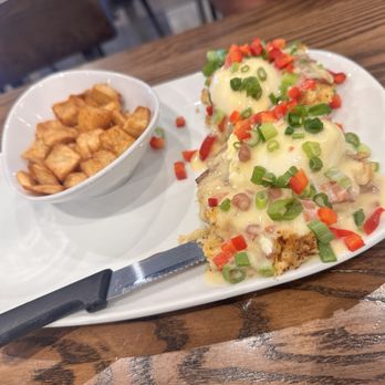 Another Broken Egg Cafe - Crab Cake Benedict - American Near Me - Austin, Texas