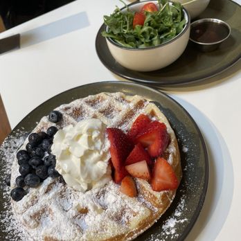 Bōm Dough - berry mochi waffles combo - Breakfast & Brunch Near Me - Cambridge, Massachusetts Bōm Dough - berry mochi waffles combo - Breakfast & Brunch Near Me - Cambridge, Massachusetts