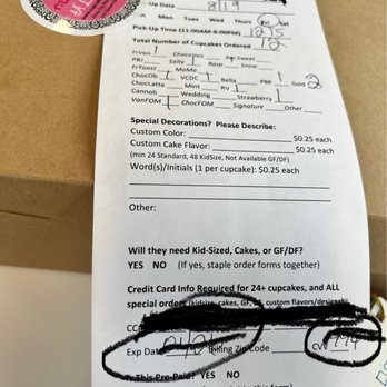 Cupcake Á La Mode - Only thing missing is my DOB and mothers maiden name! Terrible business practice - Desserts Near Me - Kansas City, Missouri Cupcake Á La Mode - Only thing missing is my DOB and mothers maiden name! Terrible business practice - Desserts Near Me - Kansas City, Missouri