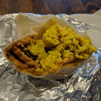 Timeless Coffee - Tempeh "bacon" breakfast burrito - Bakeries Near Me - Oakland, California Timeless Coffee - Tempeh "bacon" breakfast burrito - Bakeries Near Me - Oakland, California