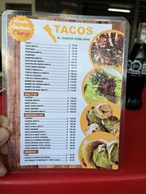 Menu photo 6 Tacos El Nuevo Poblano Tijuana, BCN Menu photo 6 Tacos El Nuevo Poblano Tijuana, BCN