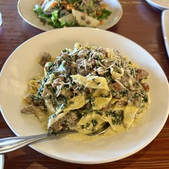 WildFin American Grill - Pappardelle with Sausage & Mushroom - Seafood Near Me - Issaquah, Washington WildFin American Grill - Pappardelle with Sausage & Mushroom - Seafood Near Me - Issaquah, Washington
