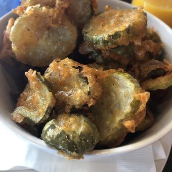 Heirloom Craft Kitchen - Fried pickles! Not pictured but it came with amazing ranch options, regular and vegan. - New American Near Me - Indio, California