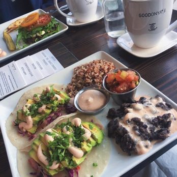 GOODONYA Organic Eatery - 101 Tacos (Avocado) - Coffee & Tea Near Me - Encinitas, California