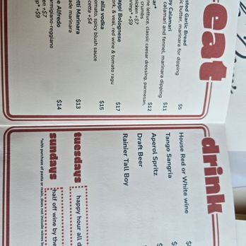 Uncle Dom's Italian Kitchen - Happy hour menu - Italian Near Me - Seattle, Washington
