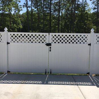Precision Fencing - Vinyl Double Gate - Fences & Gates Near Me Precision Fencing - Vinyl Double Gate - Fences & Gates Near Me