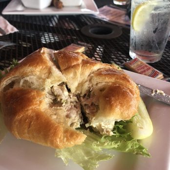 Fat Jack's - Chicken salad on a croissant. - Steakhouses Near Me - Walterboro, South Carolina