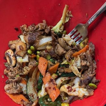 Blaze Bowl - Mongolian bowl with beef and vegetables - Sushi Bars Near Me - Arlington, Texas