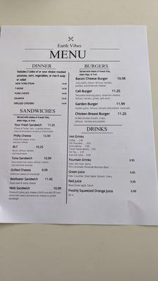 Menu photo 8 Earth Vibes Slymar, CA