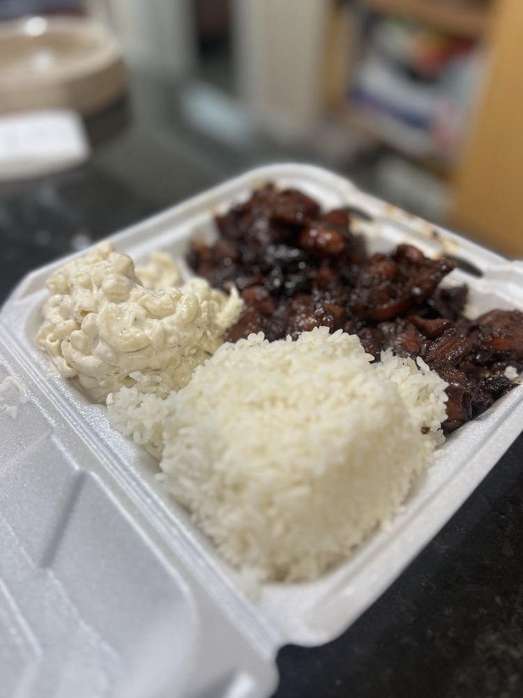 Food from Hawaiian Bros Island Grill