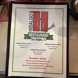 Hidalgos Restaurant - Menu