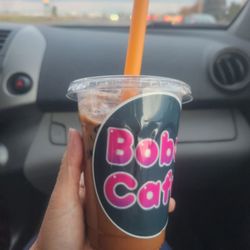 Boba Cafe - Thai ice tea with grass jelly