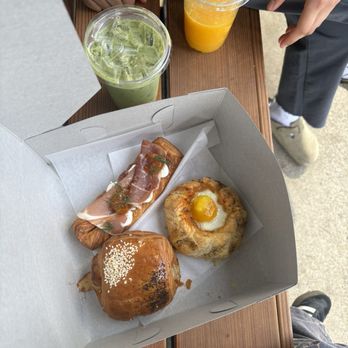Michi Michi - Croissant twist, shakshuka croissant, and the ham and cheese croissant - Bakeries Near Me - San Diego, California