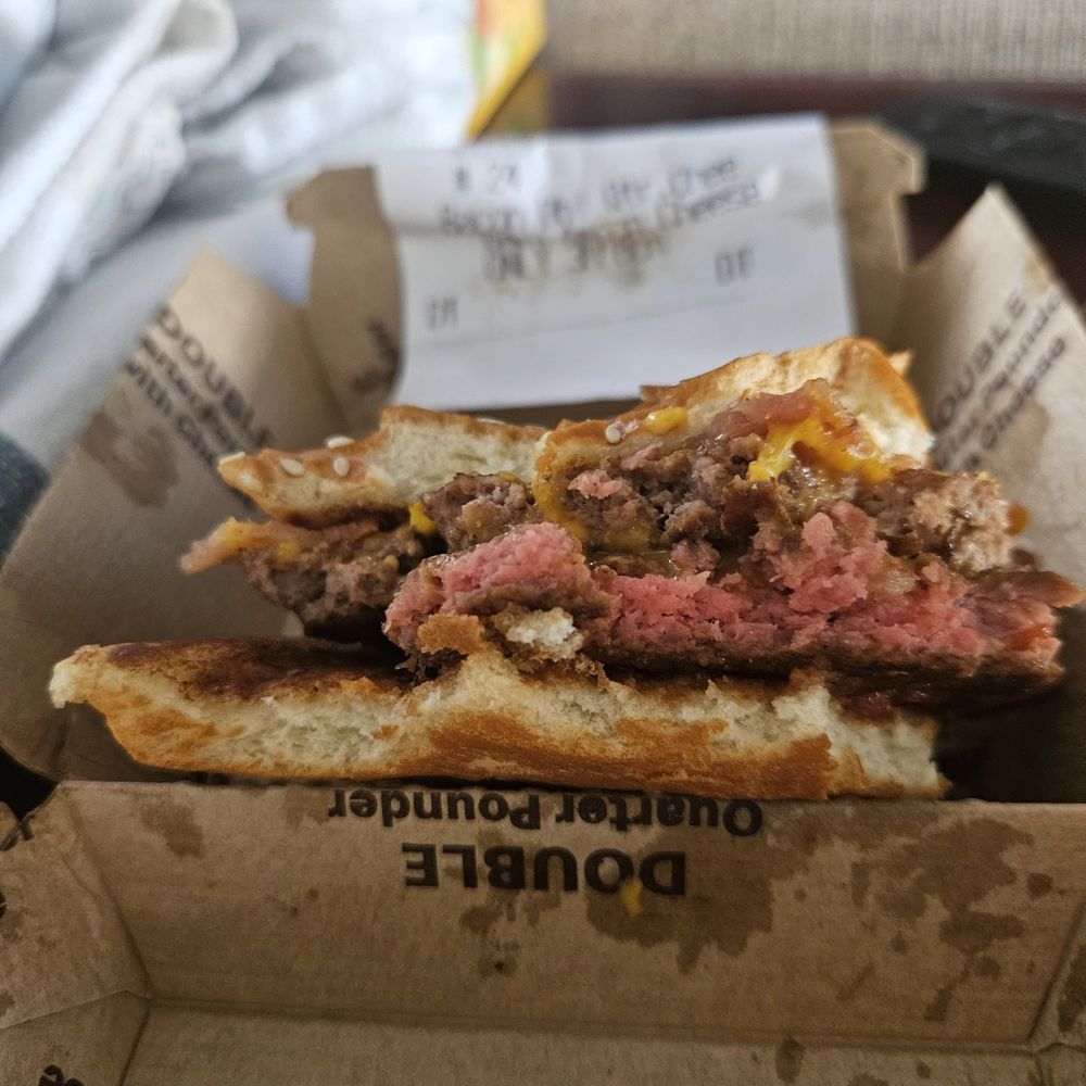 Raw meat. Raw meat.