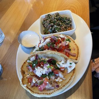 BJ's Restaurant & Brewhouse - Mediterranean Chicken tacos - Breweries Near Me - Carlsbad, California