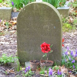 St. Mary Magdalene Church - Nick Drake's gravestone, when I visited for the first time