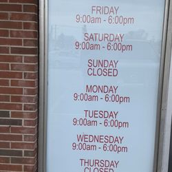Carolina Bin Store - Store hours.