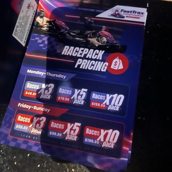 FastTrax - Race packs - Go Karts Near Me - Fort Myers, Florida