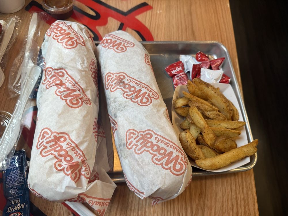 Food from Woody's CheeseSteaks