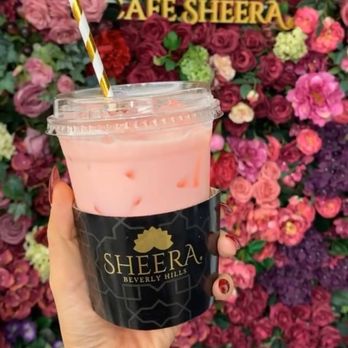 Cafe Sheera - the amazing rose latte - Cafes Near Me - Beverly Hills, California