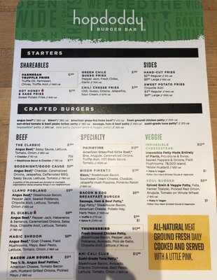 Menu photo 1 Hopdoddy Burger Bar Dallas, TX