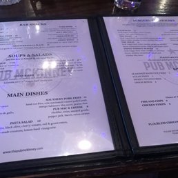Menu minus the drink specials. Menu minus the drink specials.