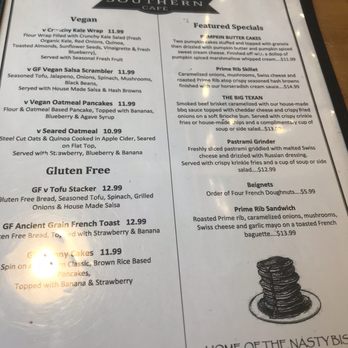 The Southern Cafe - Menu - Southern Near Me - Roselle, Illinois The Southern Cafe - Menu - Southern Near Me - Roselle, Illinois