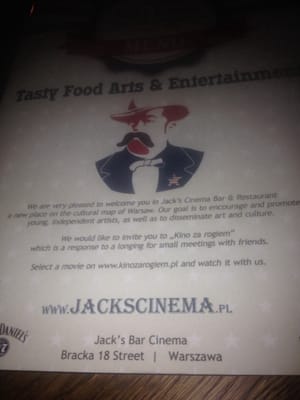 Menu photo 4 Jack's Cinema Warsaw, MZ