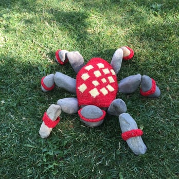 HoBo Artwalk - Spider with a sweater and sweat bands. - Local Flavor Near Me HoBo Artwalk - Spider with a sweater and sweat bands. - Local Flavor Near Me