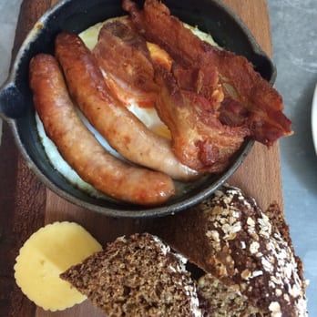 Hatch and Sons - Baked eggs with sausage, bacon, and brown bread. Perfect. - Cafes Near Me - Dublin, D Hatch and Sons - Baked eggs with sausage, bacon, and brown bread. Perfect. - Cafes Near Me - Dublin, D