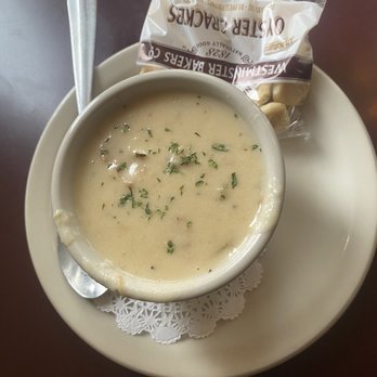 Silverwater Cafe - Cup of New England Clam Chowder - Seafood Near Me - Port Townsend, Washington Silverwater Cafe - Cup of New England Clam Chowder - Seafood Near Me - Port Townsend, Washington