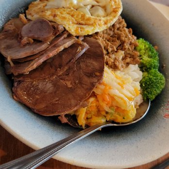 Yu Noodles - Beef over rice with Poached eggs - Chinese Near Me - Fairfax, Virginia Yu Noodles - Beef over rice with Poached eggs - Chinese Near Me - Fairfax, Virginia