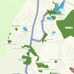 W B&A Trail - Trail map