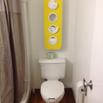 Motel 6 - Cute towel holders in bathrooms - Hotels Near Me - Pompano Beach, Florida