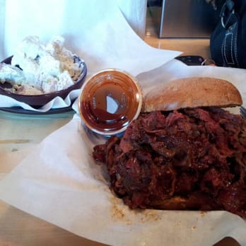 Phil's BBQ - El Toro, sauce on the side and cold potato salad, yummo!!! - Barbeque Near Me - Santee, California Phil's BBQ - El Toro, sauce on the side and cold potato salad, yummo!!! - Barbeque Near Me - Santee, California