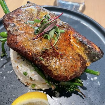 Earls Kitchen + Bar - Oven salmon and sticky rice - Canadian (New) Near Me - Burnaby, British Columbia Earls Kitchen + Bar - Oven salmon and sticky rice - Canadian (New) Near Me - Burnaby, British Columbia