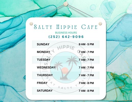 Menu photo 1 Salty Hippie Cafe Eure, NC