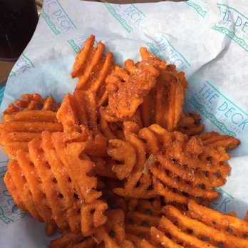 The Deck - Sweet potato waffle fries - New American Near Me - Tybee Island, Georgia The Deck - Sweet potato waffle fries - New American Near Me - Tybee Island, Georgia