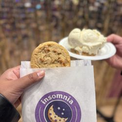Peanut butter cookie and Ice Cream on a Classic Cookie (Oatmeal Raisin)