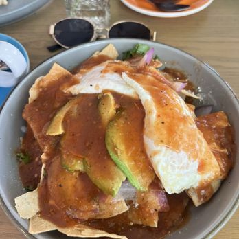 Rico's - Chilaquiles with eggs and red sauce - Coffee & Tea Near Me - Mazatlán, SIN Rico's - Chilaquiles with eggs and red sauce - Coffee & Tea Near Me - Mazatlán, SIN