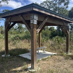Royal Palm Beach Pines Natural Area - Shaded bench