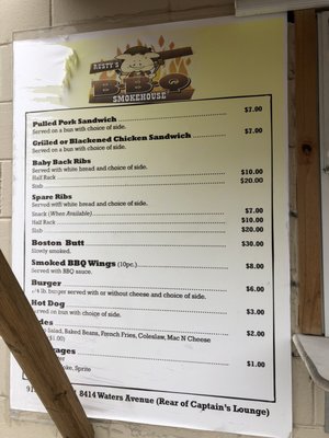 Menu photo 1 Rusty’s BBQ Smokehouse Savannah, GA
