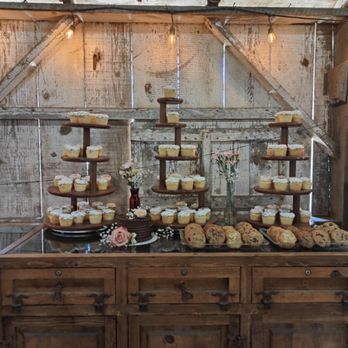 Whirlwind Creations - Simple dessert table celebrating the lucky couple - Caterers Near Me
