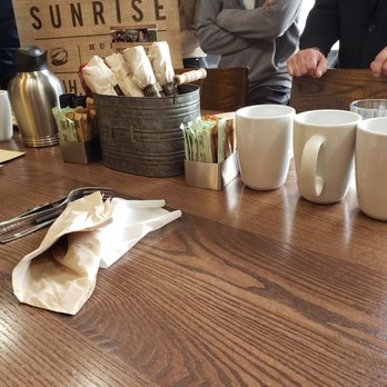 First Watch - Used silverware and dishes. I pushed the food crumbs and lettuce chunks to the side. This is 40 minutes after we sat down. - Breakfast & Brunch Near Me - Ft Collins, Colorado