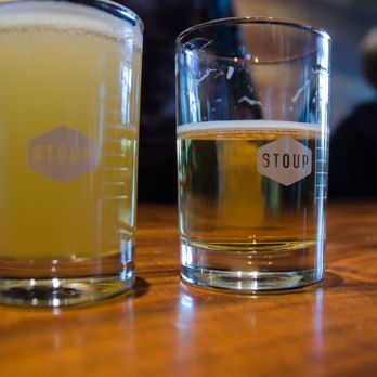 Stoup Brewing - on the left the Pink Socks and Sandals grisette - Breweries Near Me - Seattle, Washington Stoup Brewing - on the left the Pink Socks and Sandals grisette - Breweries Near Me - Seattle, Washington