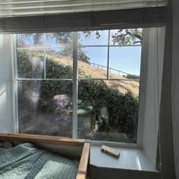 New glass on the right