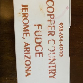 Copper Country Fudge - Box of fudge - Candy Stores Near Me - Jerome, Arizona