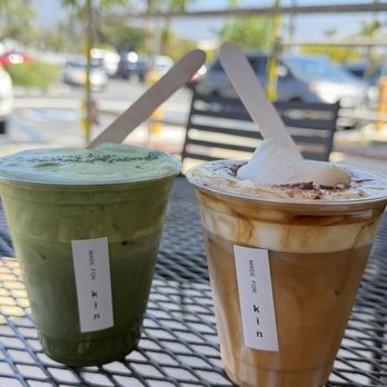 Kin Bakeshop - Latte einspanner and matcha einspanner - Donuts Near Me - Santa Barbara, California Kin Bakeshop - Latte einspanner and matcha einspanner - Donuts Near Me - Santa Barbara, California