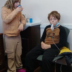 Caring Pediatrics - Breathing treatment made this young man feel so much better.